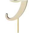 topper drewniany liczba 9 18 cm
