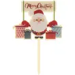 topper drewniany mikolaj z prezentami dekora 16 cm