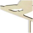topper drewniany narciarz 14x14 cm