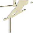 topper drewniany narciarz szybki 13x17 5 cm