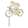 topper drewniany rowerzysta 11x15 5 cm
