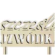 topper drewniany szczesliwa rozwodka 16 x 19 5 cm