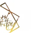 topper happy birthday geometria zloty jix 17 cm