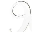 topper laminowany liczba 90 bialy 18 cm