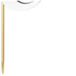 topper laminowany liczba 90 bialy 18 cm