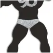 topper papierowy 90 urodziny hot man kulturysta czarny srebrny brokat 11 5 x 20 cm