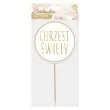 topper papierowy chrzest swiety godan 25 cm
