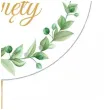 topper papierowy chrzest swiety listki dekolo 20 x 7 cm