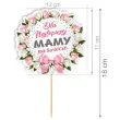 topper papierowy dzien matki dla najlepszej mamy 18 cm