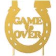 topper papierowy game over zloty 8 x 19 5 cm