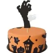 topper papierowy halloween reka zombi czarny 8 5x23 cm