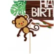 topper papierowy happy birthday safari jix 15 cm