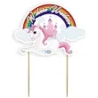 topper papierowy jednorozec w dniu urodzin 19 cm