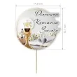 topper papierowy komunia kielich z biblia 20 cm