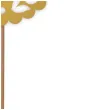 topper papierowy komunia sw ihs listki zloty 23 5 cm
