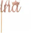 topper papierowy krolowa jest tylko jedna rose gold partycollection 28 x 15 cm