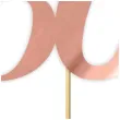 topper papierowy liczba 50 rose gold metalic 18 cm