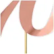 topper papierowy liczba 70 rose gold metalic 18 cm