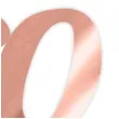 topper papierowy liczba 80 rose gold metalic 18 cm