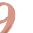 topper papierowy liczba 9 rose gold metalic 18 cm