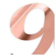 topper papierowy liczba 90 rose gold metalic 18 cm