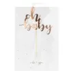 topper papierowy oh baby rozowy zloty partydeco 25 cm