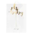 topper papierowy oh baby zloty partydeco 25 cm