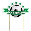 topper papierowy pilka nozna happy birthday 16 cm