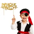 topper papierowy pirackie party zloty 17 x 15 cm