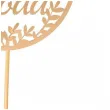 topper papierowy przyszla panna mloda listki zloty partycollection 10 x 28 cm