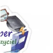topper papierowy super nauczyciel 16 cm