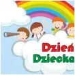 topper papierowy teczowy dzien dziecka 18 cm
