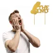 topper papierowy the end penisek zloty 14 x 17 5 cm