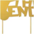 topper papierowy the end penisek zloty 14 x 17 5 cm