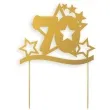topper papierowy urodziny 70 stars zlota 17 cm