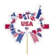 topper papierowy usa amerykanskie symbole 20 cm