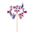 topper papierowy usa amerykanskie symbole 20 cm