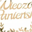 topper papierowy wieczor panienski listki zloty partycollection 10 x 28 cm