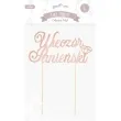 topper papierowy wieczor panienski z diamentem rose gold partypal 16 x 21 cm