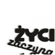 topper papierowy zycie zaczyna sie na emeryturze palmy czarny 15 x 14 cm