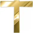 topper z pleksy bok tortu krzyz classic zloty lustrzany 6x10 cm