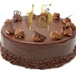 topper z pleksy liczba 5 zloty lustrzany 18 cm