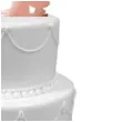 topper z pleksy para mloda z dziecmi rose gold lustrzany 17 cm