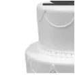 topper z pleksy para mloda z synami czarny 17 cm
