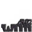 topper z pleksy roz wodka czarny brokat 16 x 18 cm