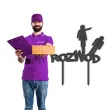 topper z pleksy rozwod czarny brokat 14 5 x 19 5 cm