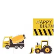 toppery pojazdy budowlane happy birthday jix 7 szt