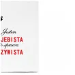 torba biala na zakupy nadruk walentynki jestem zajebista sprawa oczywista