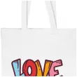 torba biala non woven na zakupy eko nadruk love prezent na walentynki