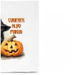 torba eko halloween kot czarownicy z dynia bialy 40x35 cm
